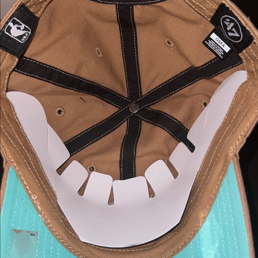 ‘47 Brand Double Under Clean Up New York Knicks Champions Cap, Tan/Brown, OS - Picture 9 of 11